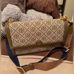 Tory Burch T Monogram Jacquard Shoulder Bag